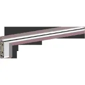 Keuco Porte-serviettes Edition 400 1 bras 34 cm fixe chrome 11522