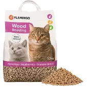 Flamingo Lit En Bois Pour Rongeurs Et Chats 6kg