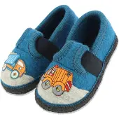 Beck Pantoufle 'LKW' bleu / gris / orange / rouge
