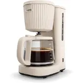 Princess 246048, Cafetière filtre, 1,5 litre, pour café moulu, 1000 W, couleur ivoire