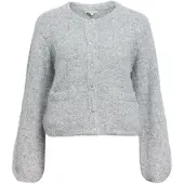 Object Cardigan 'OBJSAGGIA' gris chiné