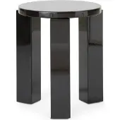 New Works Atlas Stool Round Tabouret Lacquered Espresso