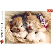 Trefl Pause Chaton: Puzzle Sérénité 500 Pièces pour Évasion Éco-Responsable