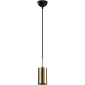 CALICOSY Opviq Lustre en métal | 9cm de diamètre | 124cm de hauteur | Hauteur réglable