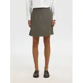 Selected Laine Mélangée Mini-jupe Femme Marron 42
