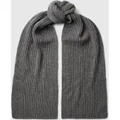 Selected Cachemire Mélangé Écharpe Homme Gris ONE SIZE
