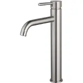 FortiFura Calvi Robinet de lavabo réhaussé H33.1cm à poser Inox brossé SW377857