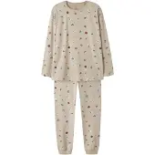 Name it Pyjama taupe / vert foncé / rouge / blanc