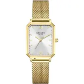 Régler Montre à affichage analogique 'Élégance Mesh Gold - Silver' or