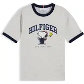 Tommy Hilfiger T-Shirt 'PEANUTS' bleu marine / jaune / gris / blanc