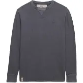 Superdry pour homme. M6010972A Jersey Classic Heavy texturé gris (S), Casuel, Coton