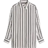 Marc O'Polo Chemisier bleu clair / anthracite / blanc