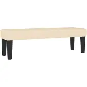 vidaXL Banc Crème 100x30x30 cm Tissu
