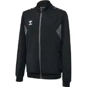 Hummel Veste de survêtement gris fumé / noir / blanc