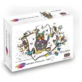 Gigamic Puzzle Rainbow Wooden Chat 99 pièces