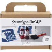 Creativ Company Jeu d'outils cyanotype, accessoires, bleu