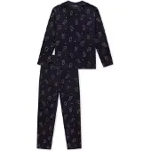 Schiesser Pyjama ' Nightwear ' bleu marine