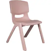 Oscar Chaise enfant en plastique rose pastel