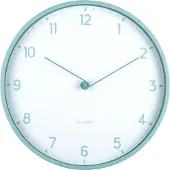 Karlsson - Horloge murale Sencillez - Bleu brumeux - Ø30cm