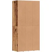 vidaXL Bibliothèque vieux bois 66x30x130 cm bois d'ingénierie