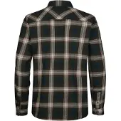 Petrol Industries Chemise crème / bleu marine / brun foncé / sapin