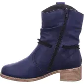 Rieker Chaussures de randonnée pour femmes , bottines à lacets, couleur bleue, style décontracté