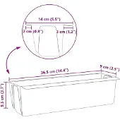 vidaXL Caisses À Fleurs Pour Palettes Euro 12 Pcs Gris Clair