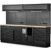 HBM système d'atelier modulaire 10 pièces, noir