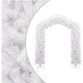vidaXL Arche d'arbre de Noël Blanc 270 cm