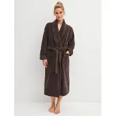 Calida Peignoir long 'Alpine LW' chocolat
