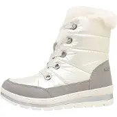 Caprice Bottes à lacets gris fumé / blanc
