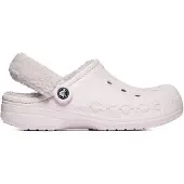 Crocs Sabots Baya doublés à bride en peluche - Barely Pink