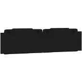 vidaXL Coussin de tête de lit "Viana" noir 200 cm similicuir