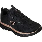SKECHERS Baskets basses 'Graceful Get Connected' or / noir