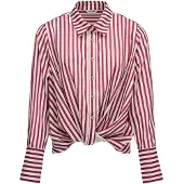 Salsa Jeans 21011763 Long Sleeve Blouse Rose M Femme