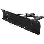 Shumee Lame à neige pour chariot élévateur 150 x 38 cm noir