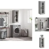 vidaXL Armoire murale Gris Sonoma 34,5x34x90 cm