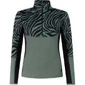 Protest T-shirt de sport à demi-fermeture (zip 1/4) de la marque , modèle "Meline", couleur vert "Evergreen", taille 36