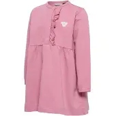 Hummel Mini Reg Placket Long Sleeve Dress Rose 74 cm Fille