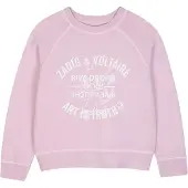 Zadig & Voltaire Sweat-shirt - Pale Pink av. Imprimé - - 14 ans (164) - Sweat-shirt