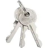 vidaXL Cadenas en U avec clés 12 pièces Laiton Fer