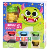Playgo Set d'argile Monster Gang - 6 pots d'argile