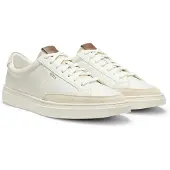 BOSS Baskets basses 'Kieran' beige / blanc cassé
