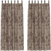 vidaXL Rideaux en velours avec tringles 2 pièces Cappuccino 260 x 140 cm Velours
