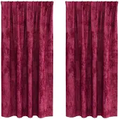 vidaXL Rideaux en velours 2 pcs Rouge bordeaux 175 x 140 cm Velours