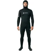 Abysstar Pacific 9 Mm Diving Wetsuit Noir 4XL Homme
