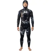 Cetma Black Camu 5 Mm Spearfishing Wetsuit Bleu L Homme