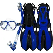 Mares Aquazone Volo One Dry Snorkeling Set Bleu EU 42-46
