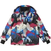 Reima Veste fonctionnelle 'Kairala' beige / bleu / rouge foncé / noir