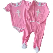 Rc Celta Body & Pelele Long Sleeve Body Rose 0-3 Months Fille